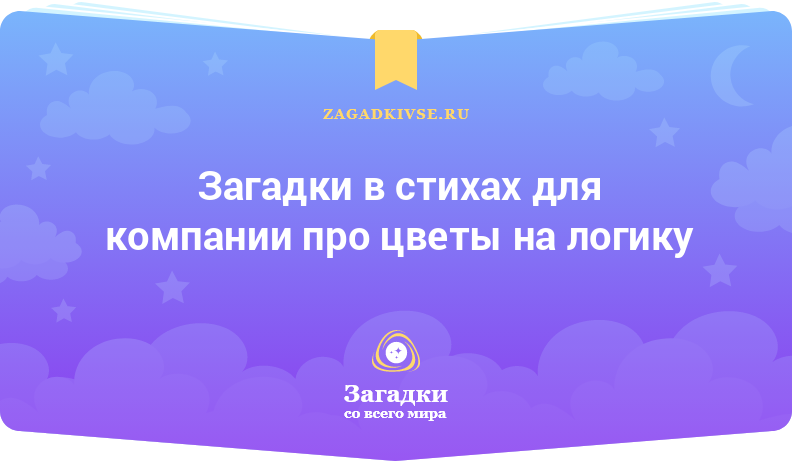 Загадки в стихах для компании про цветы на логику